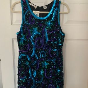 Lawrence Kazar sequence dress